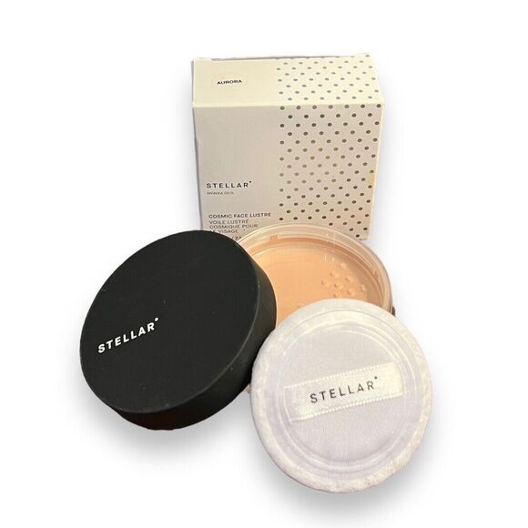 STELLAR Cosmic Face Lustre Illuminating Powder Aurora FULL SZ 0.25 oz/7.1 g NIB - Picture 2 of 6